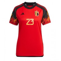 Billiga Belgien Michy Batshuayi #23 Hemma fotbollskläder Dam VM 2022 Kortärmad